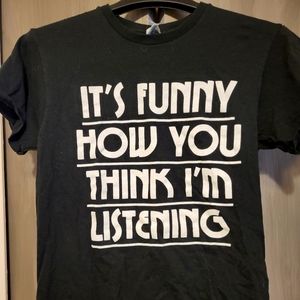 Funny t-shirt Black, Size small